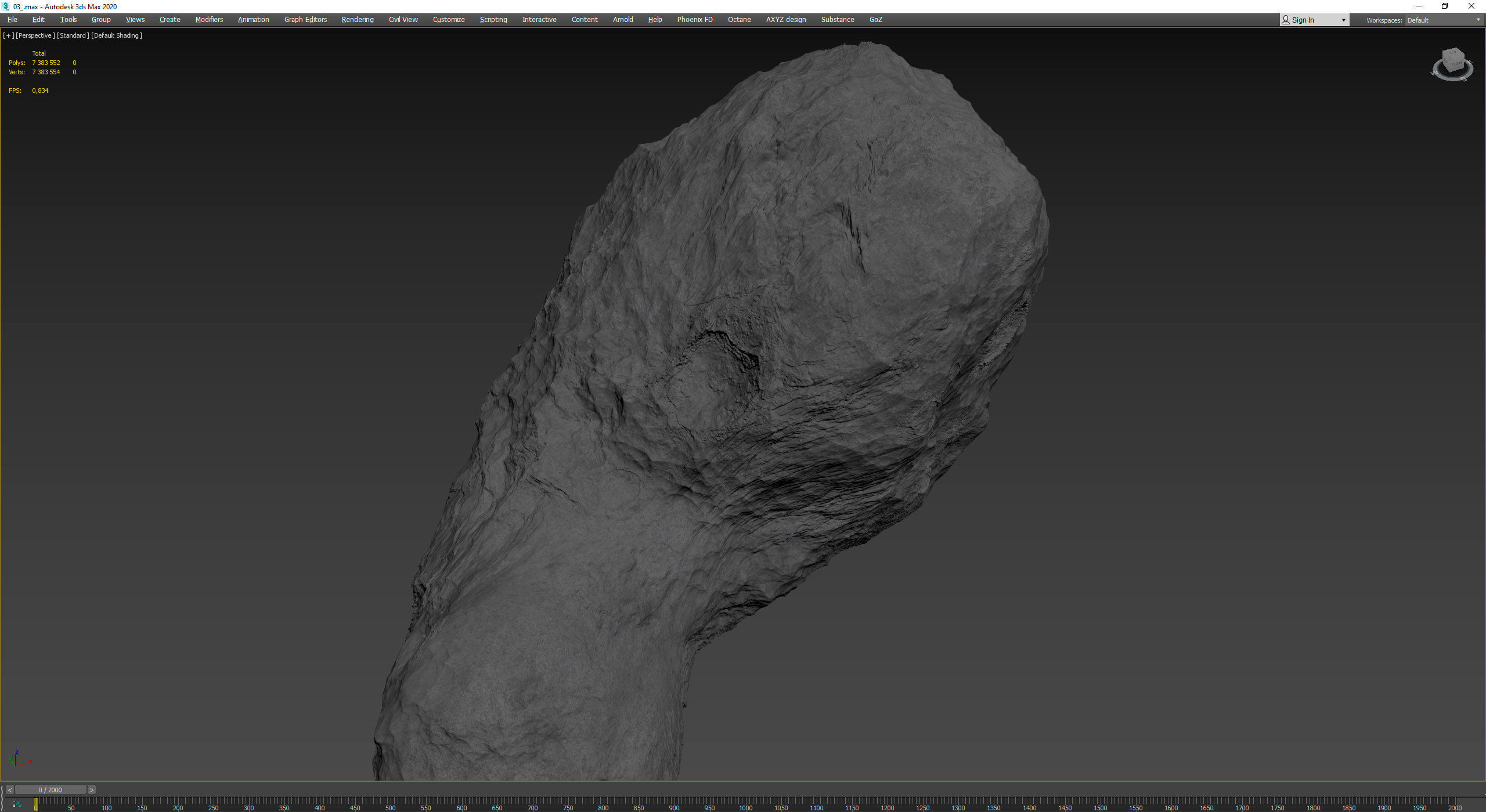 Detailed asteroid 3D model_14