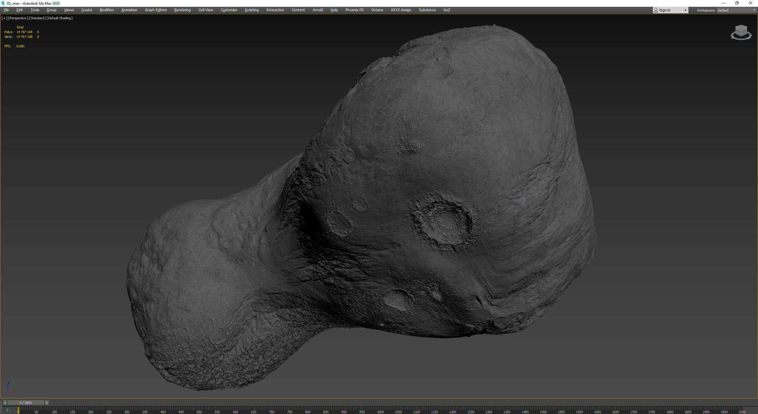 Detailed asteroid 3D model_8