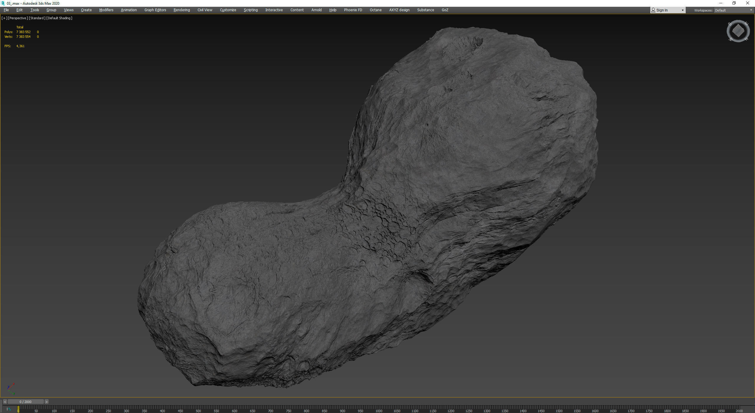Detailed asteroid 3D model_13