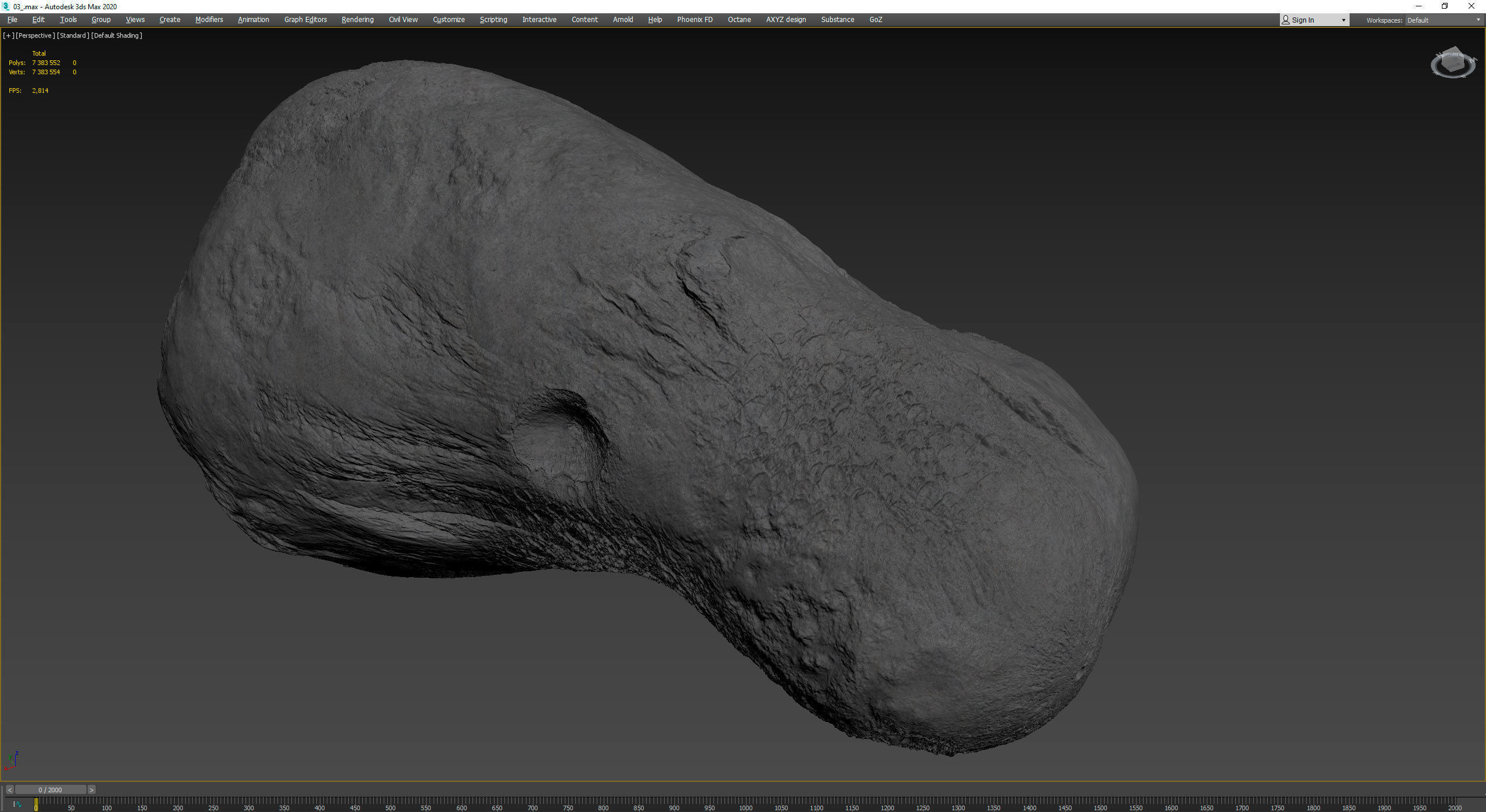 Detailed asteroid 3D model_7