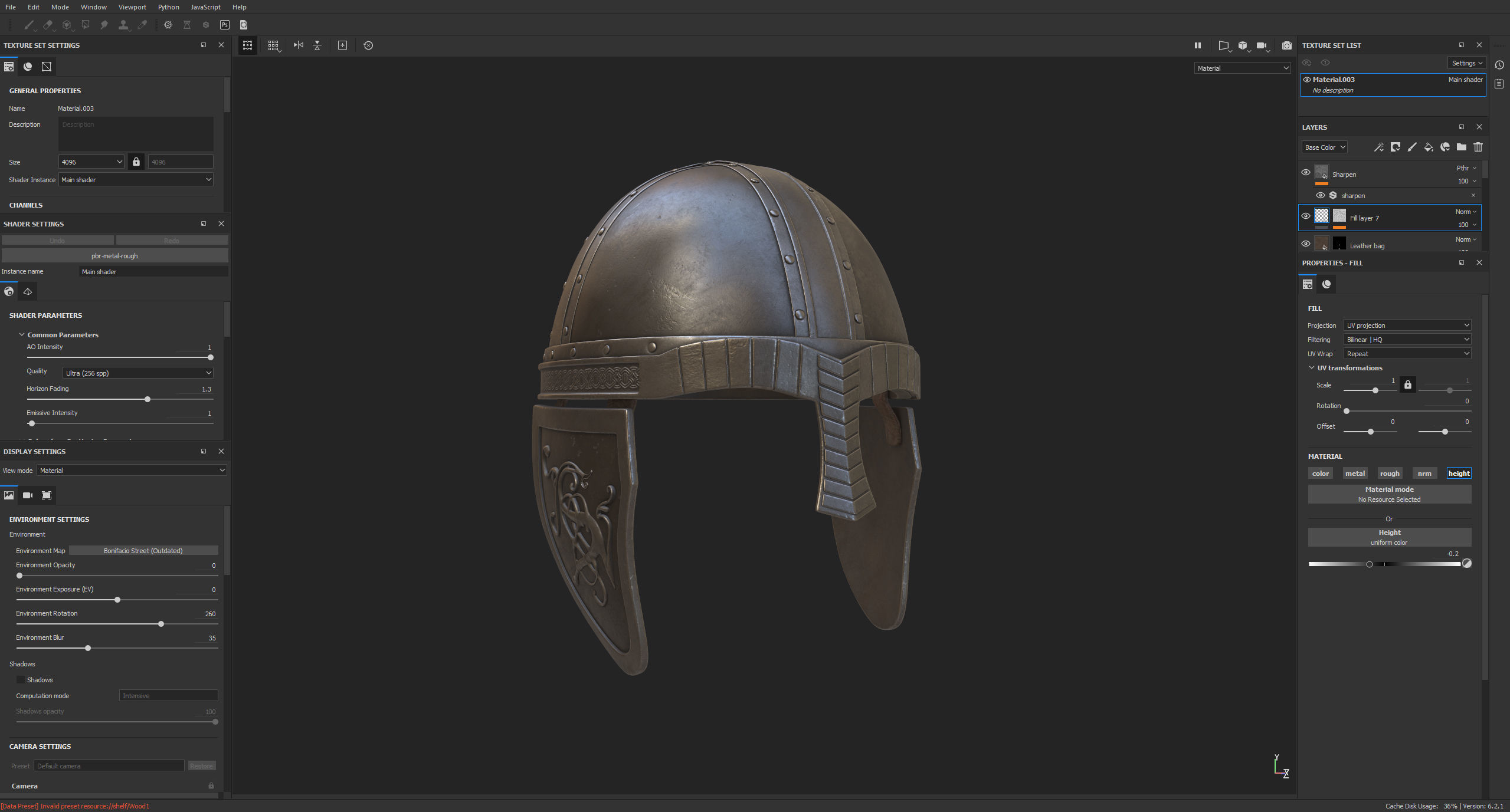 Medieval Helmet High Poly 3D model_8
