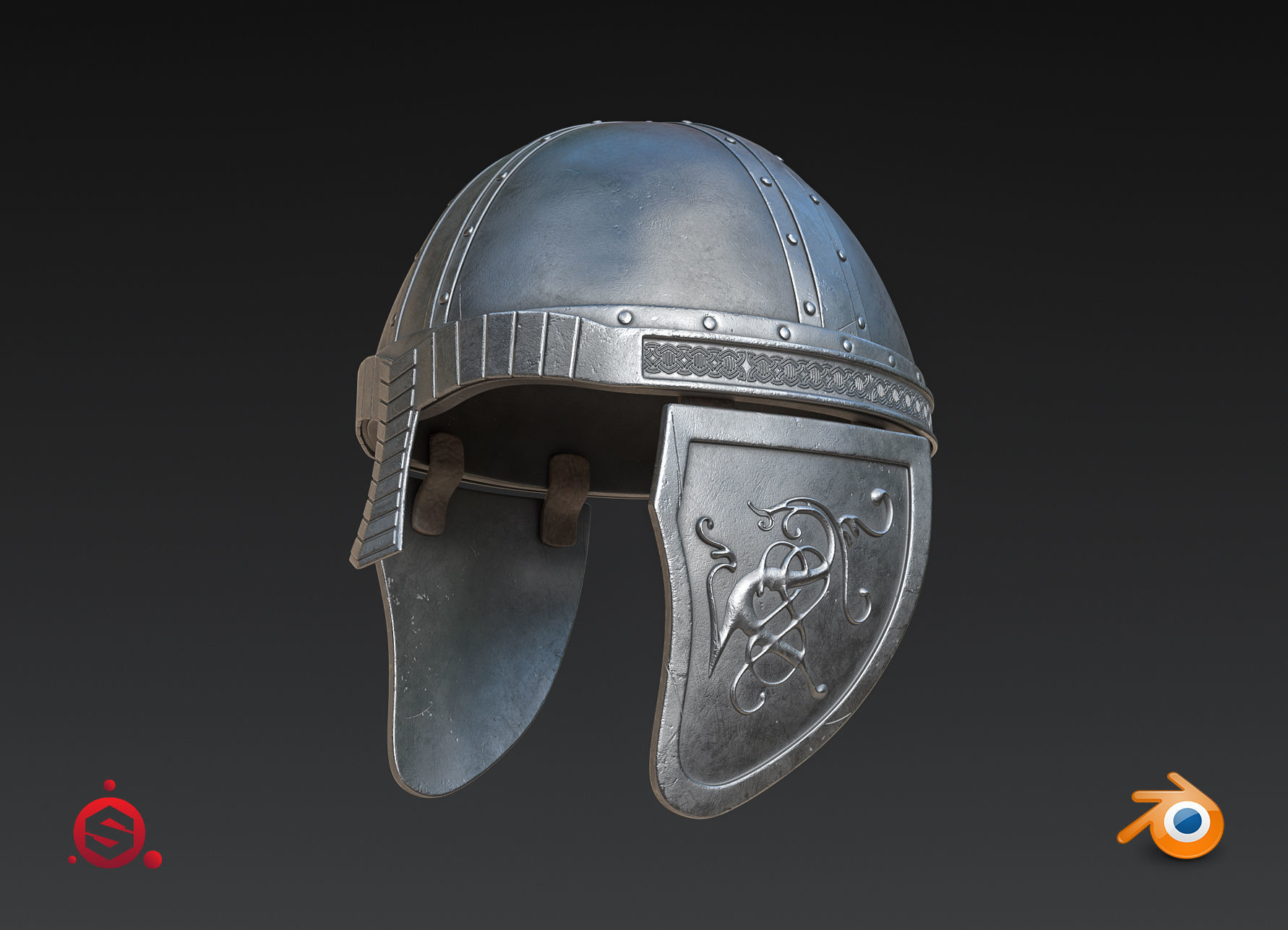 Medieval Helmet High Poly