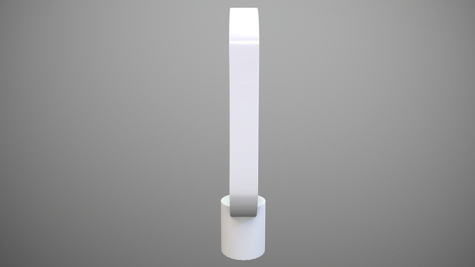 Futuristic Magnetic Lamp Low-poly 3D model_7