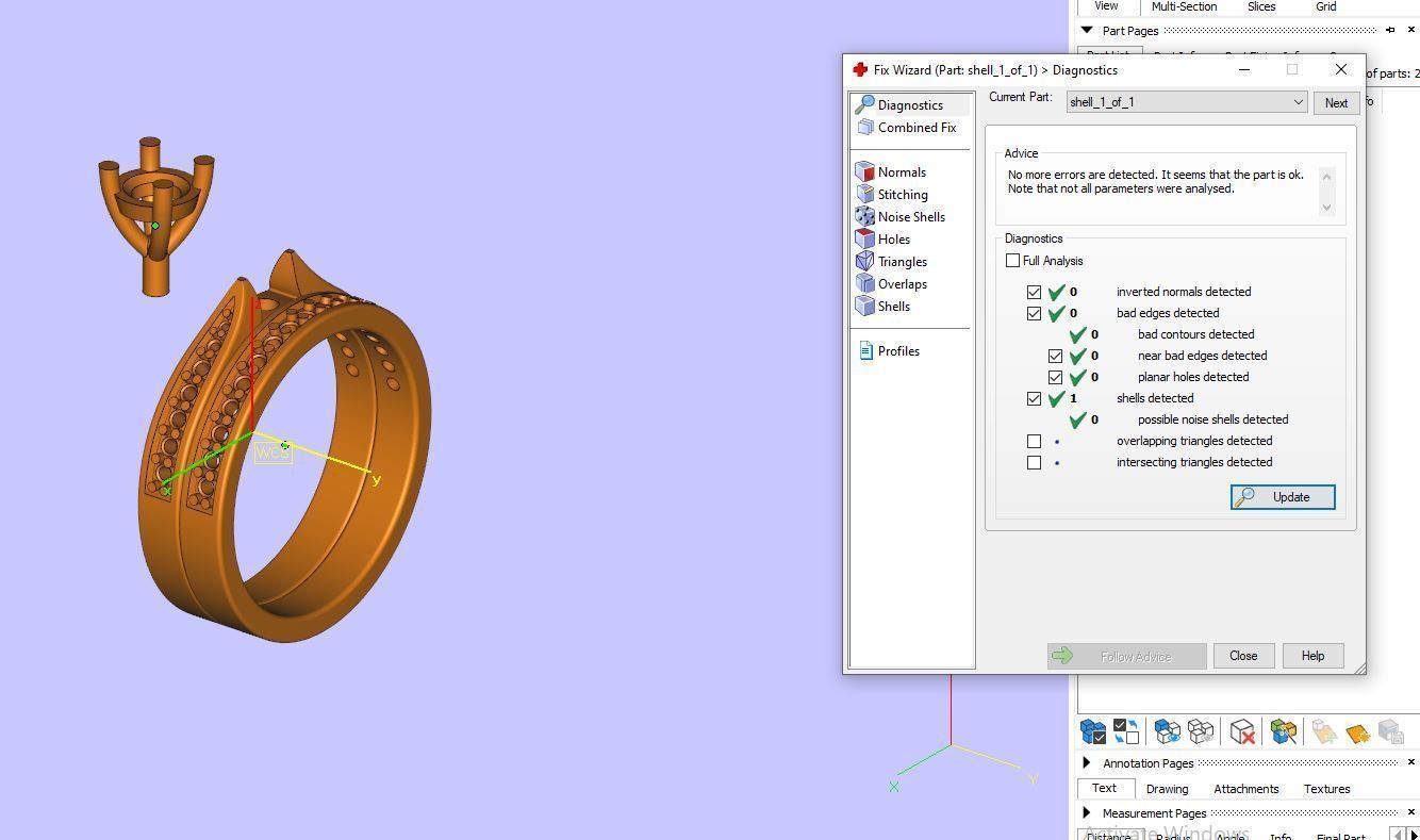 Women Ring 34 3D print model_5