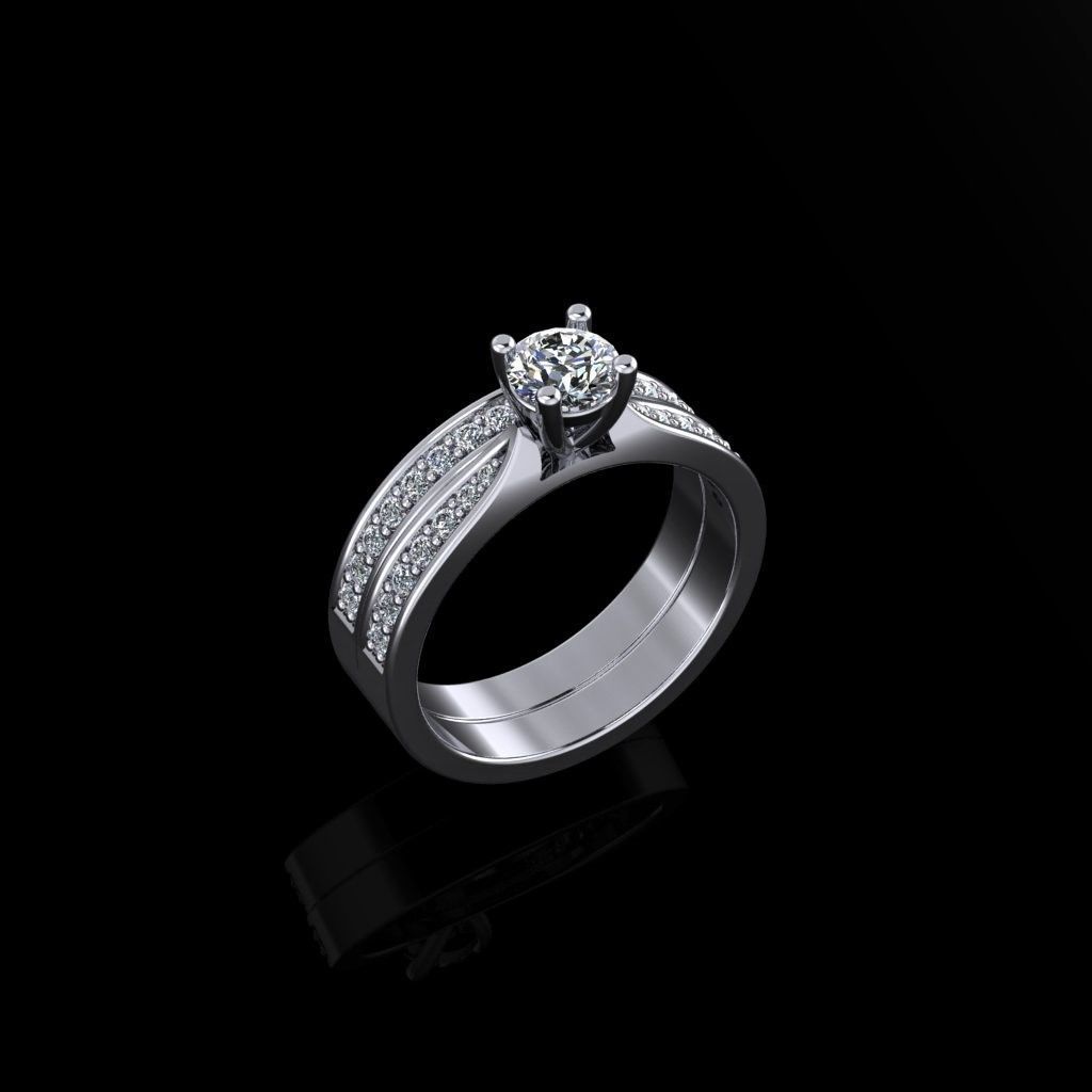 Women Ring 34 3D print model_2
