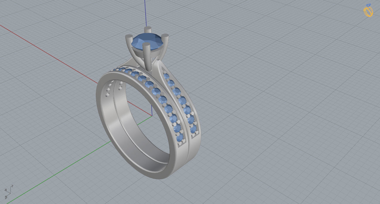 Women Ring 34 3D print model_8
