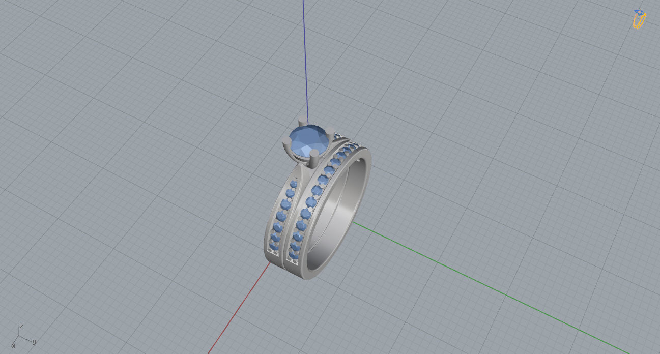 Women Ring 34 3D print model_9