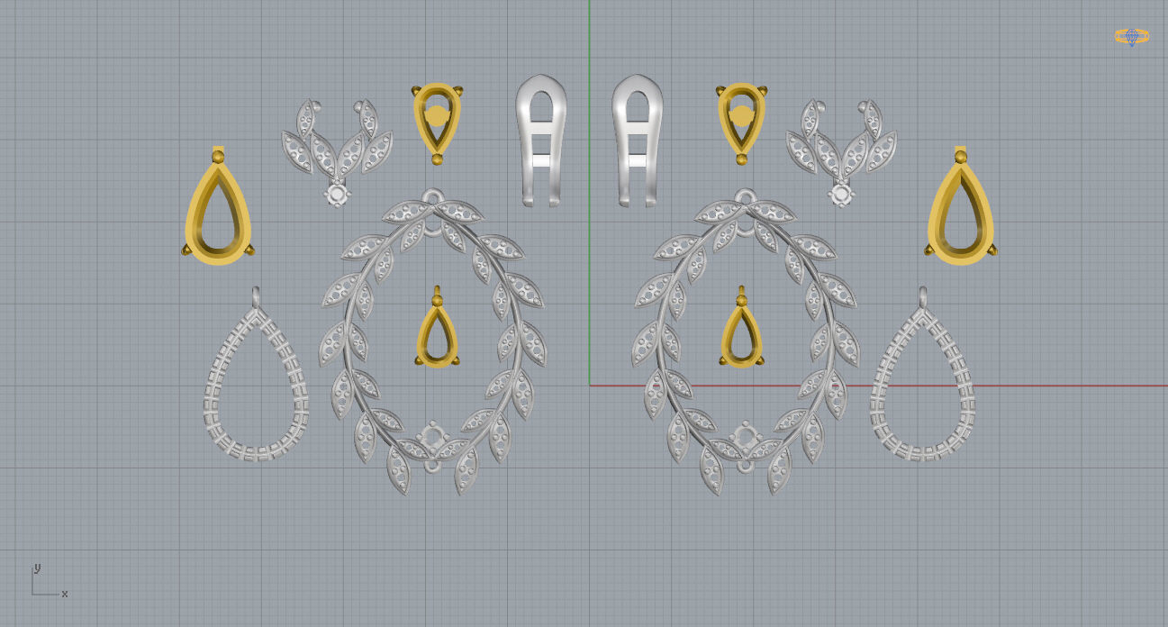 Earrings 13 3D print model_15