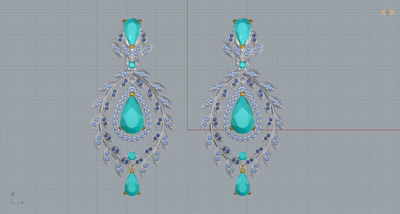 Earrings 13 3D print model_8