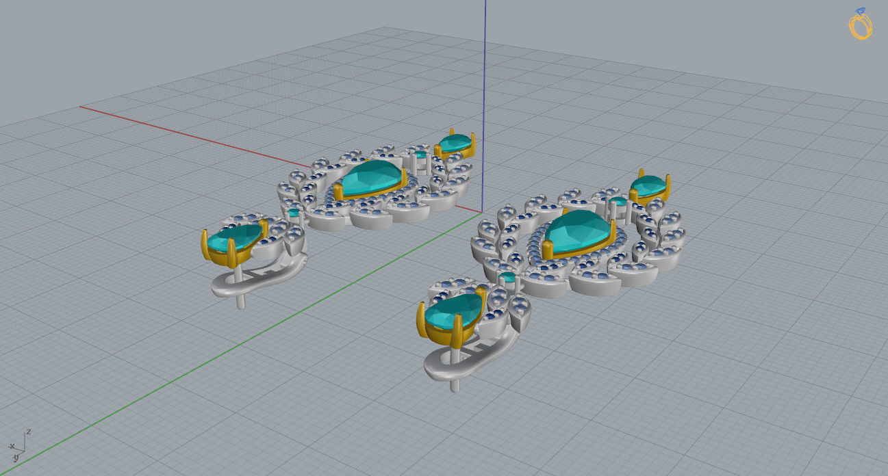 Earrings 13 3D print model_10