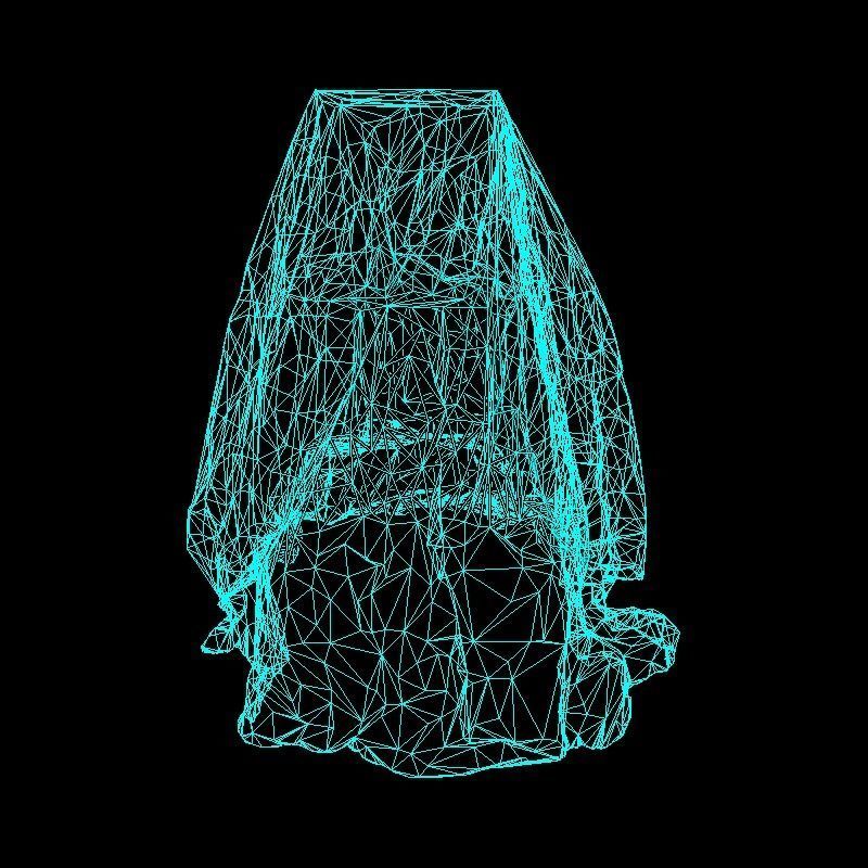 Sheet Covered Crates Or Boxes Low Poly Game Ready Scanned Low-poly 3D model_9