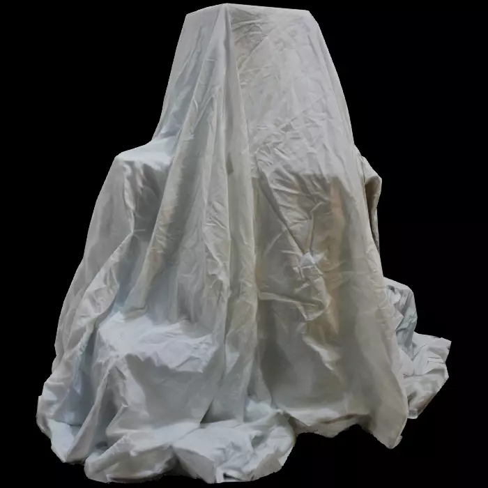 Sheet Covered Crates Or Boxes Low Poly Game Ready Scanned Low-poly 3D model_0