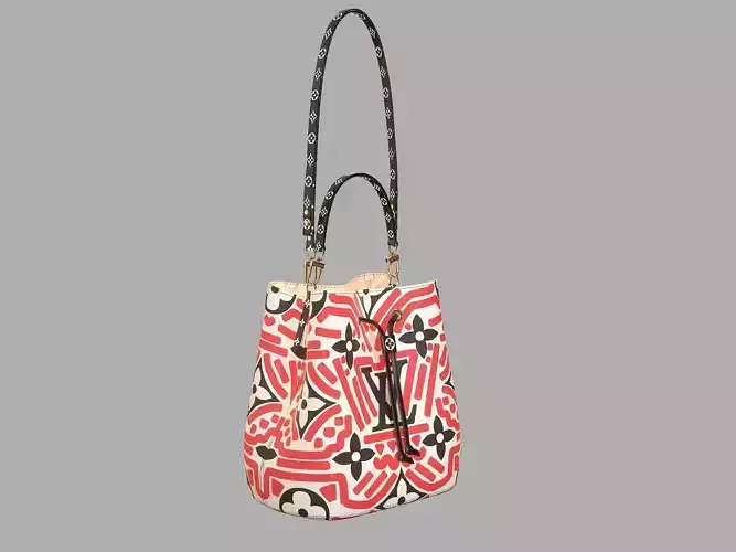 Louis Vuitton Neonoe MM Crafty Leather Bag  Low-poly 3D model