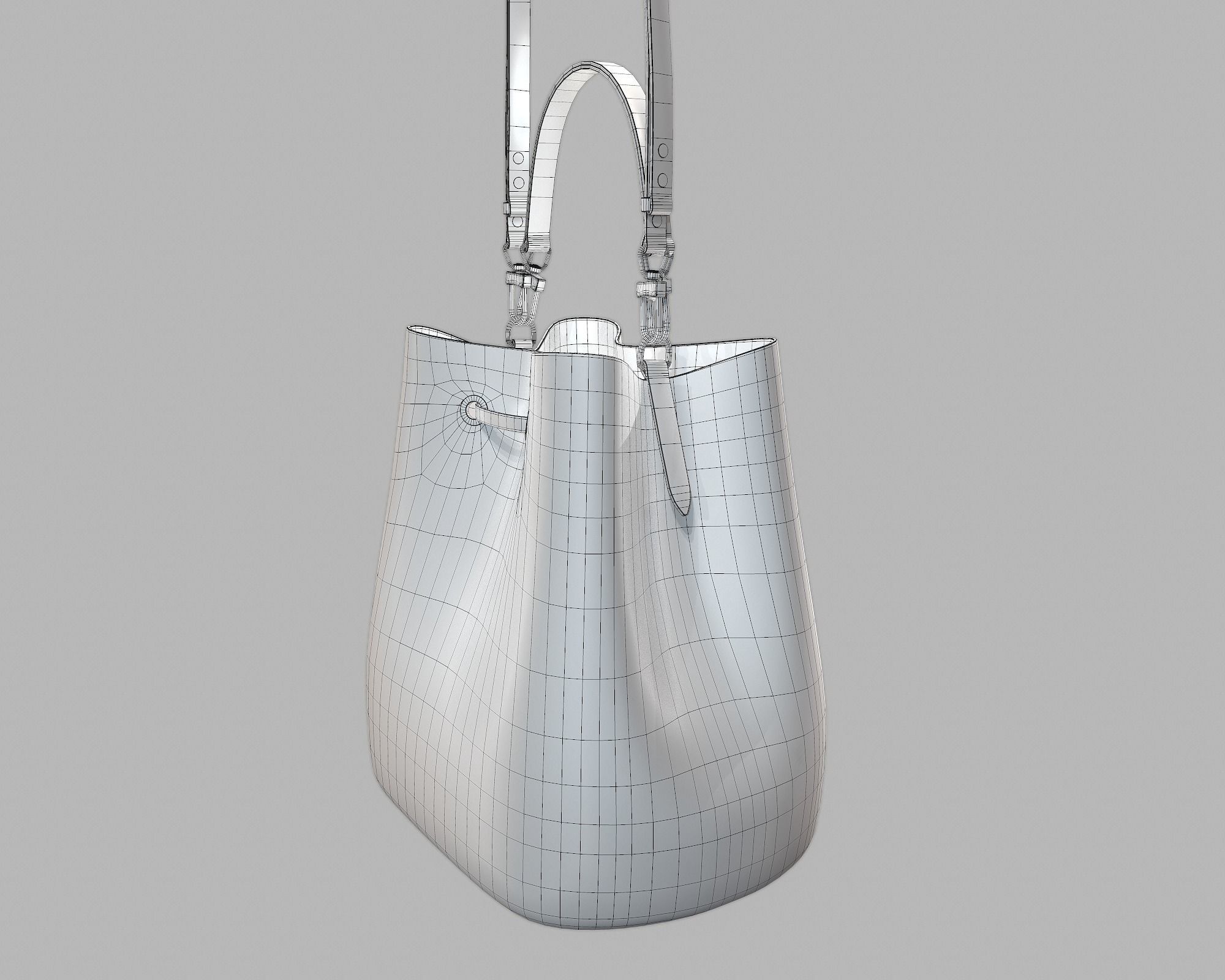 Louis Vuitton Neonoe MM Crafty Leather Bag  Low-poly 3D model_11