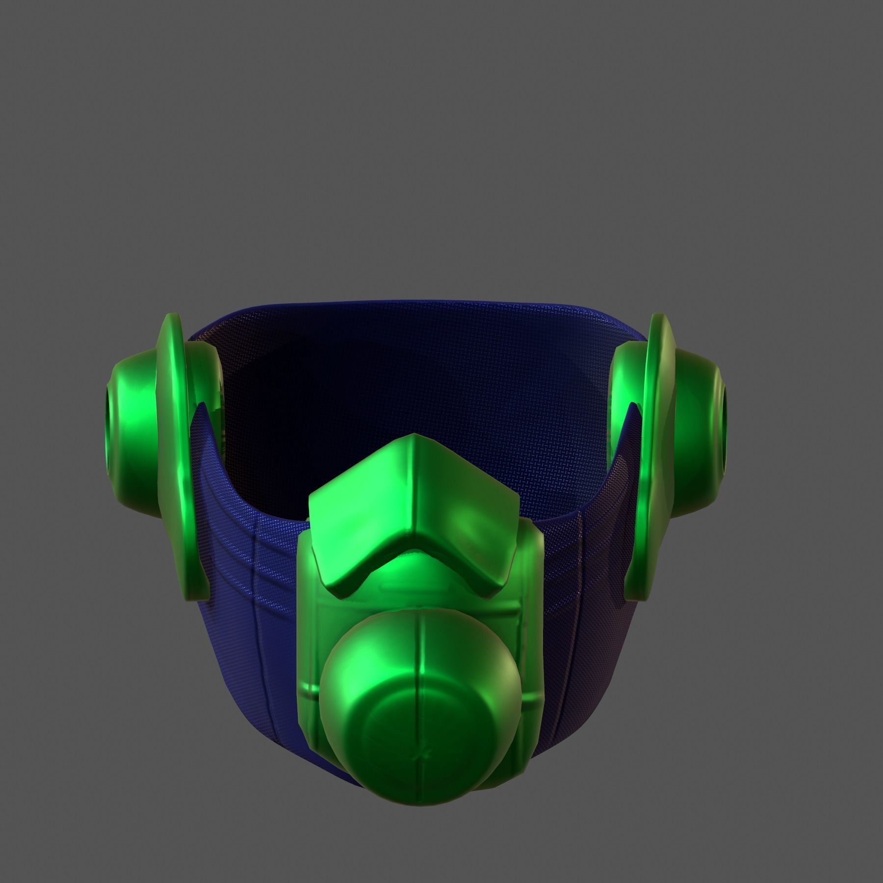 Gas mask helmet 3d model scifi Low-poly Low-poly 3D model_8