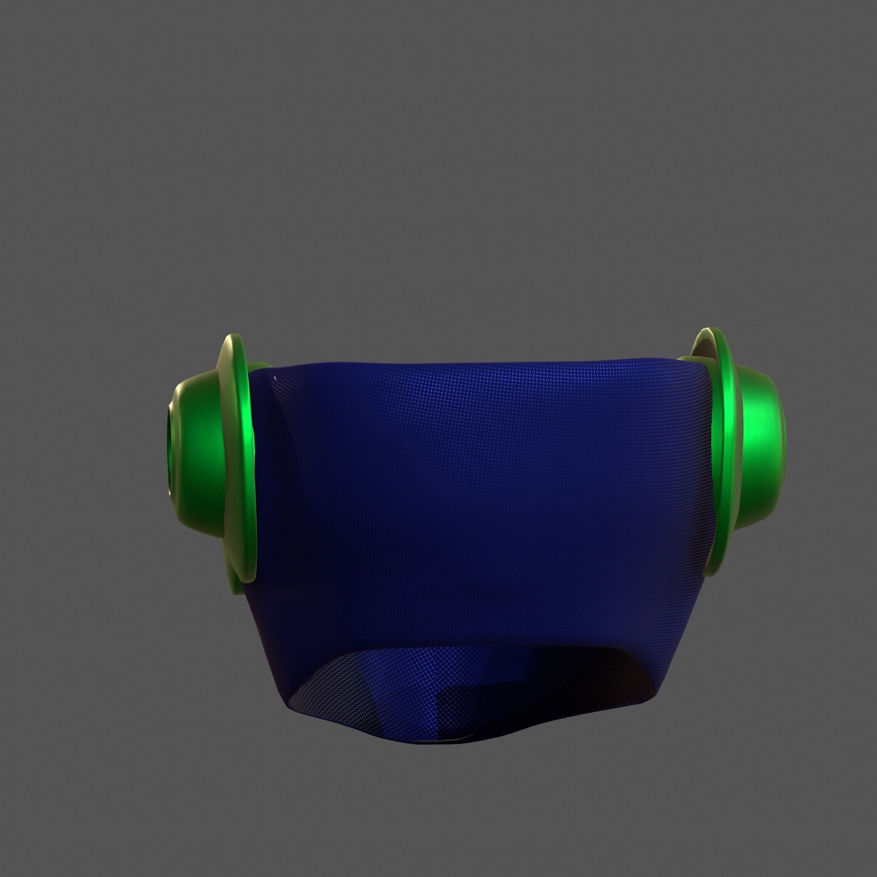 Gas mask helmet 3d model scifi Low-poly Low-poly 3D model_9