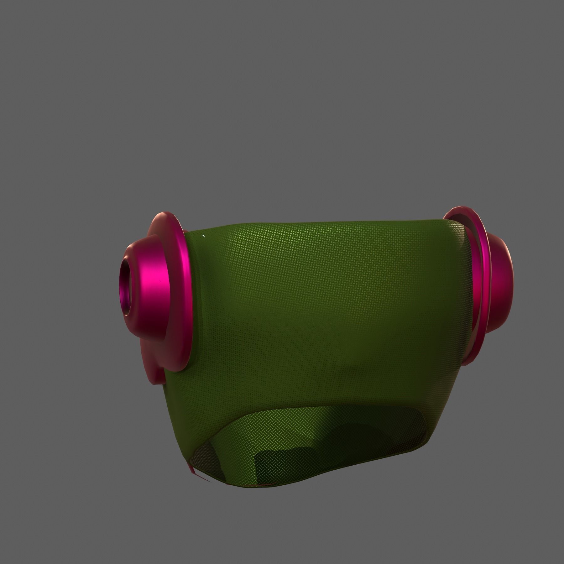 Gas mask helmet 3d model scifi Low-poly Low-poly 3D model_5