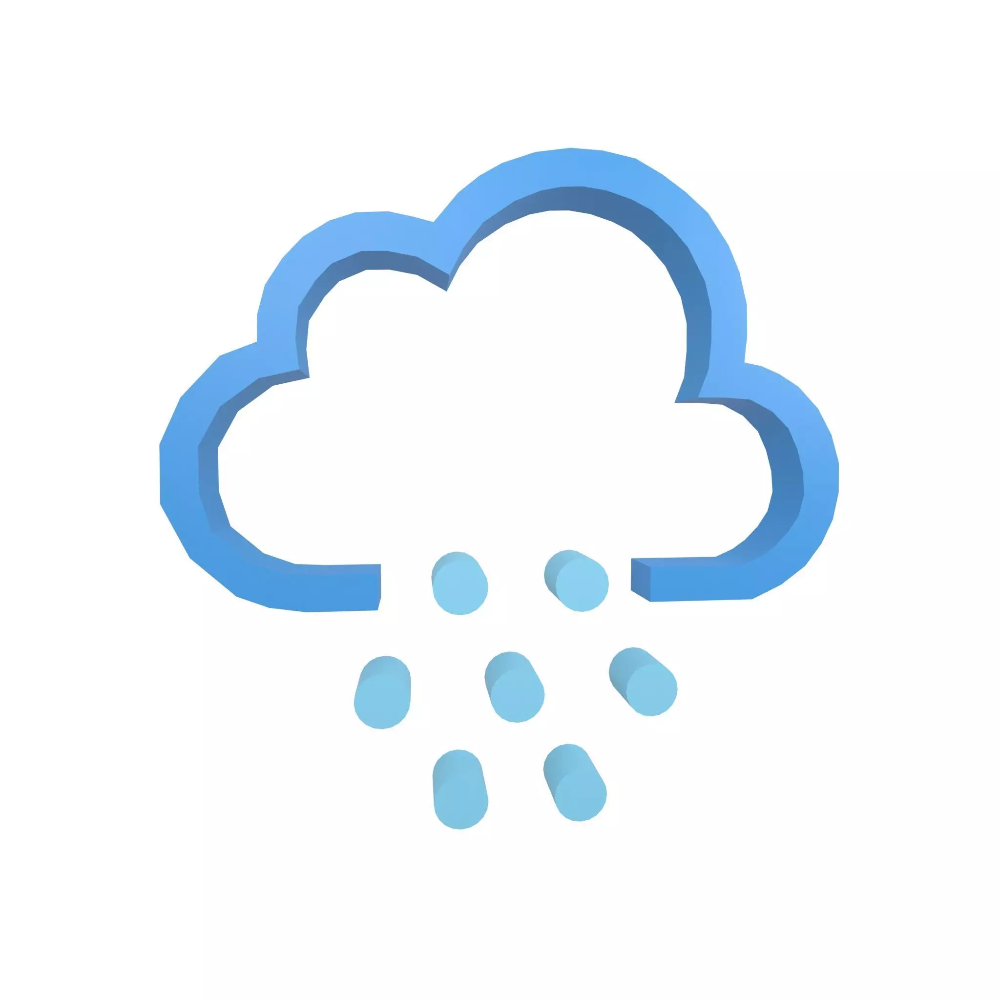 Weather Symbol v10 003 Low-poly 3D model