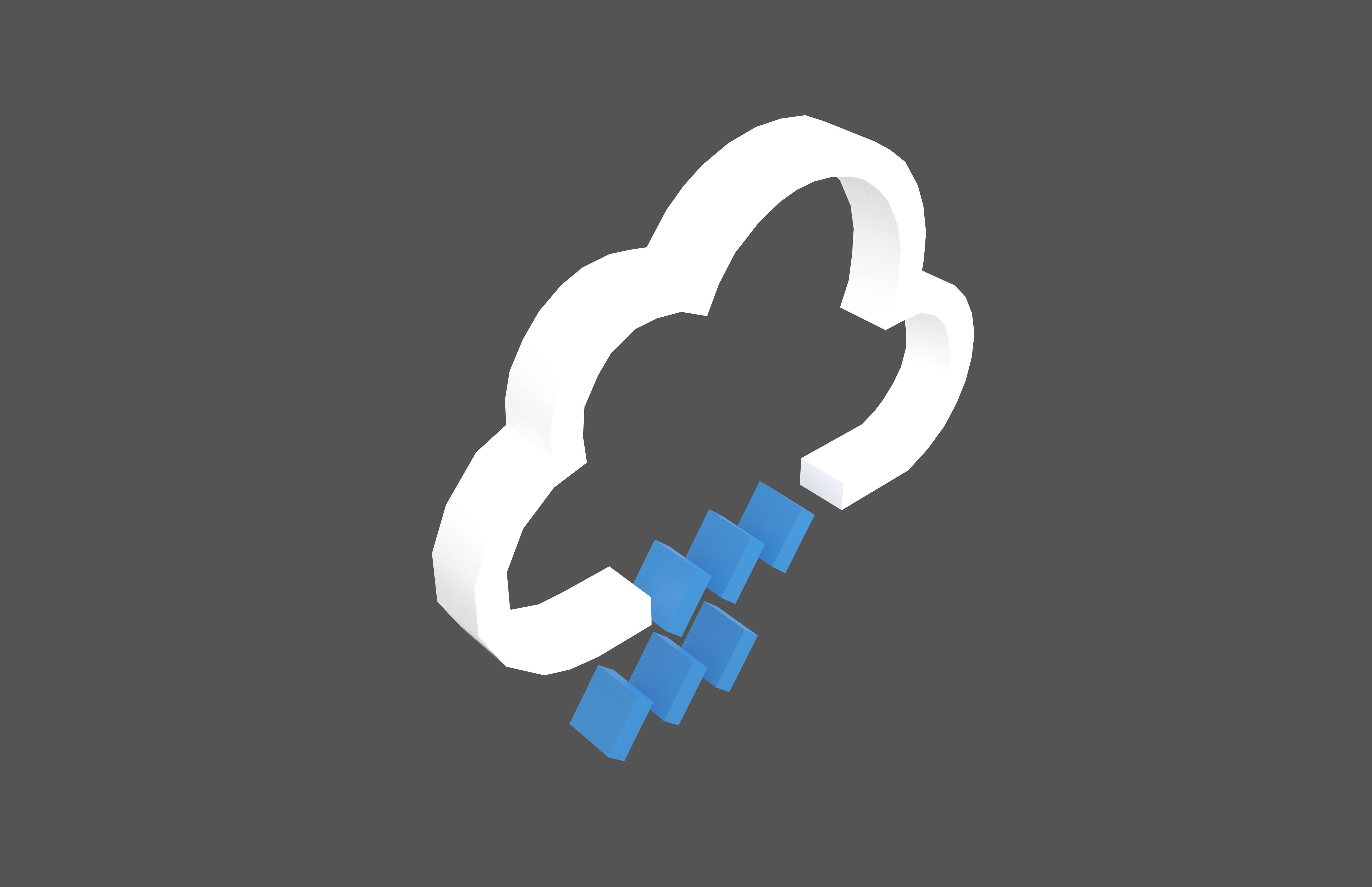 Weather Symbol v11 001 Low-poly 3D model_3