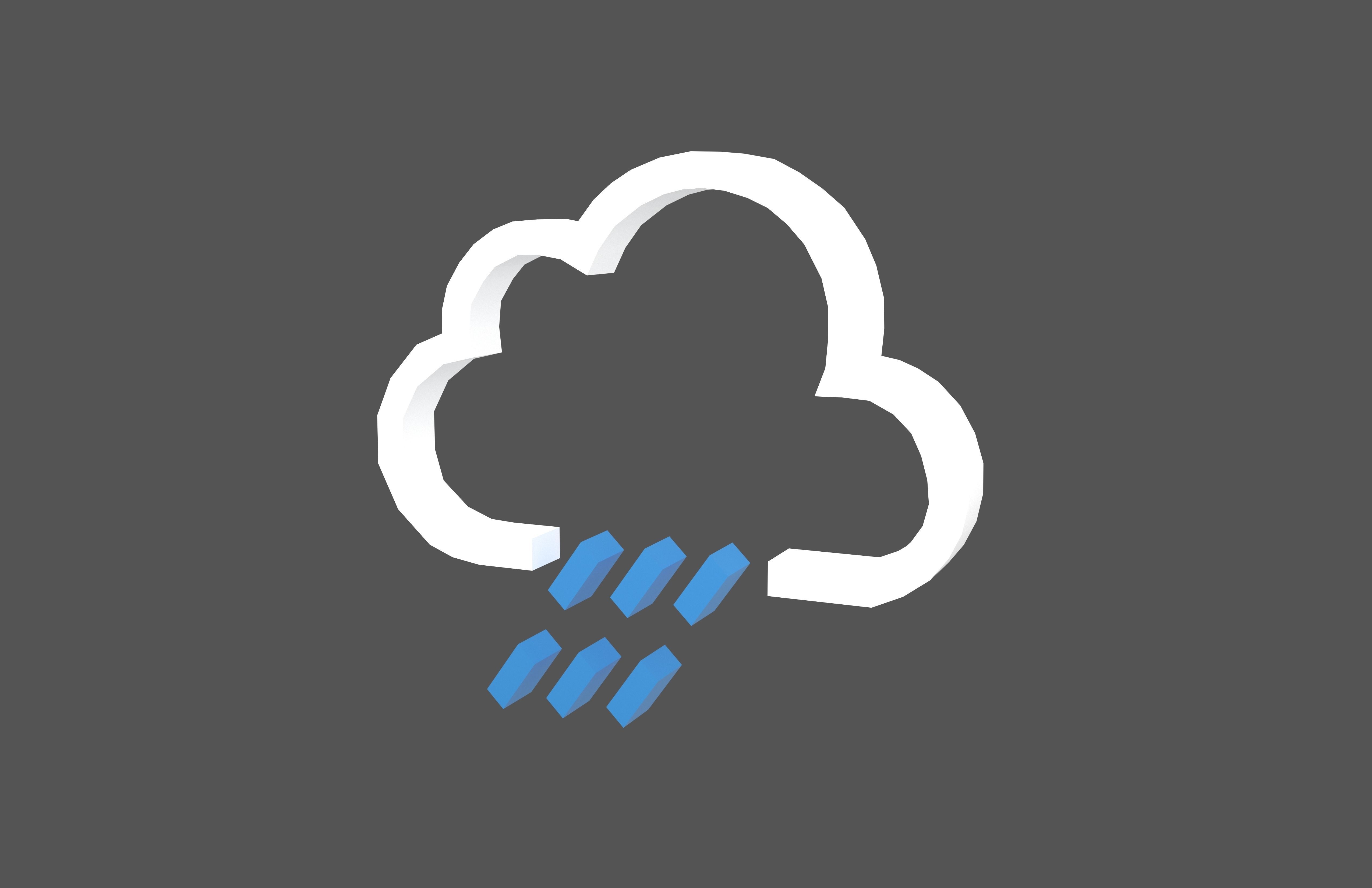 Weather Symbol v11 001 Low-poly 3D model_1