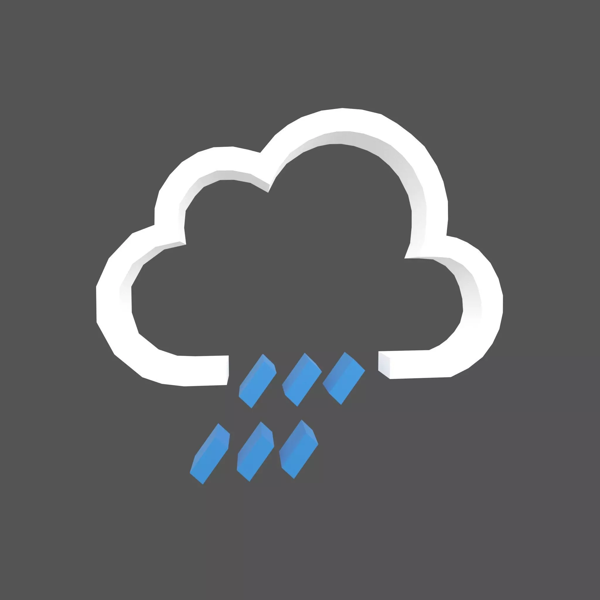 Weather Symbol v11 001 Low-poly 3D model_0