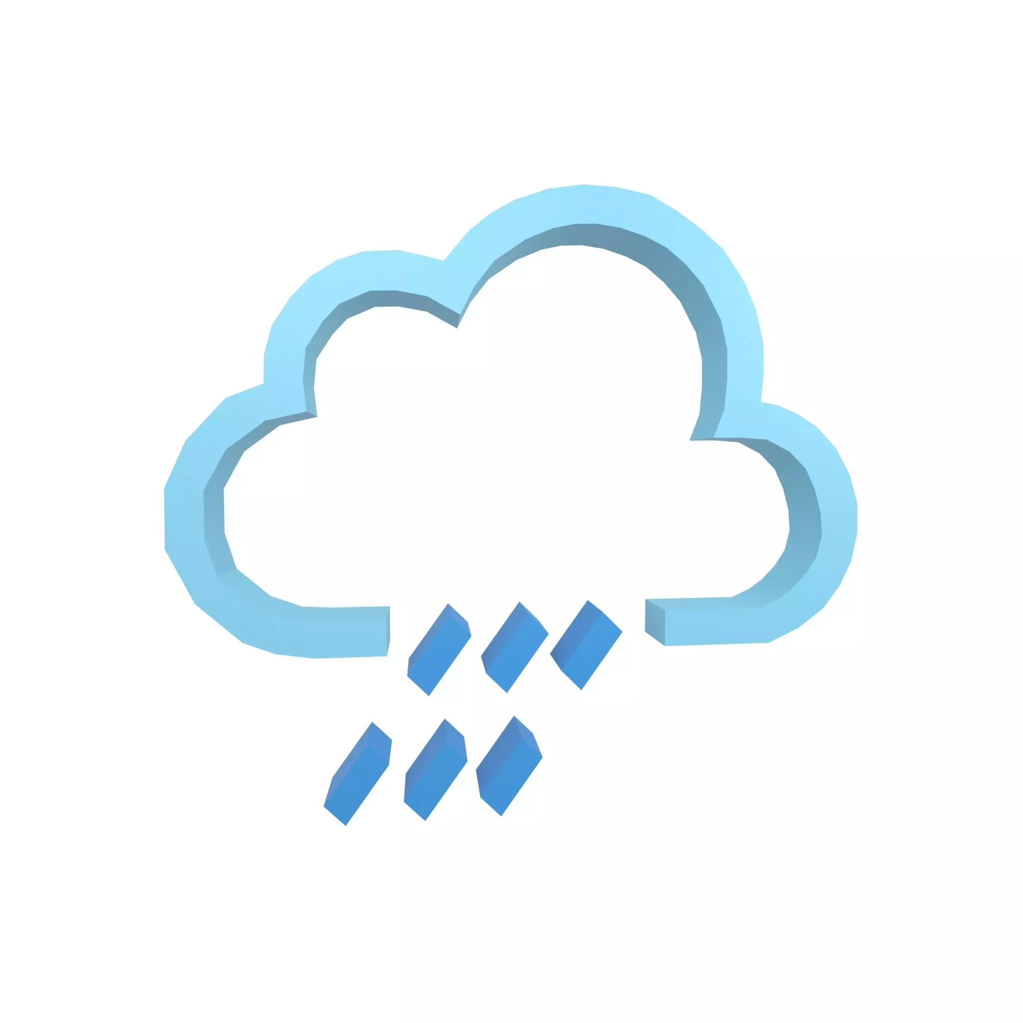 Weather Symbol v11 004 Low-poly 3D model_0