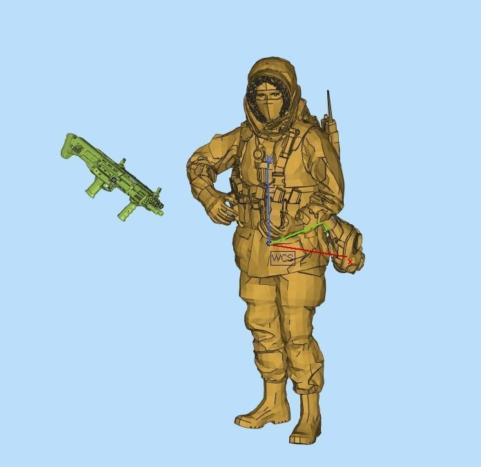 Russia Soldier ArcticSpetsnaz 3D print model_1