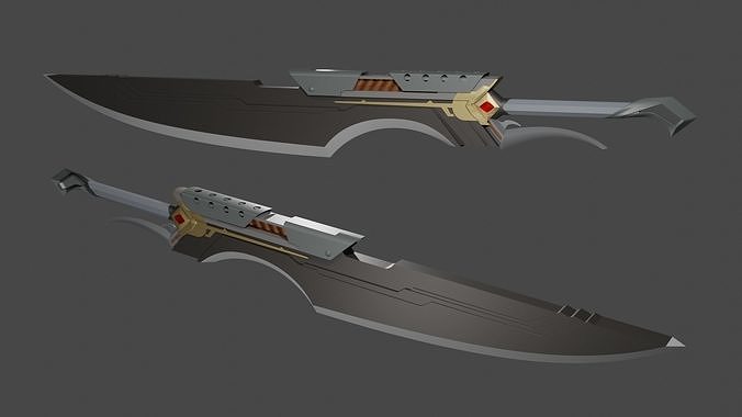 Samira  sword  League of Legends cosplay  3d print 3D print model