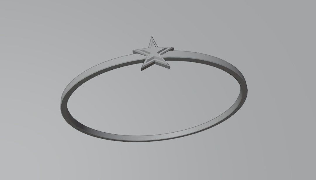 Star Gold Ring Ruby and box 11 - Anel estrela 3D model_13