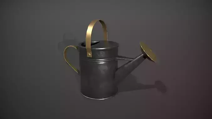 Black Watering Can