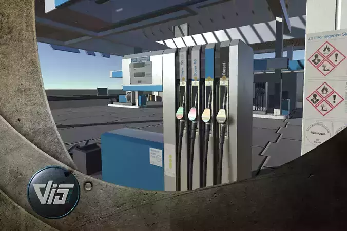 High Details Gasstation - PBR