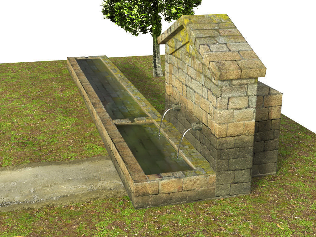 Fountain 3D model_3