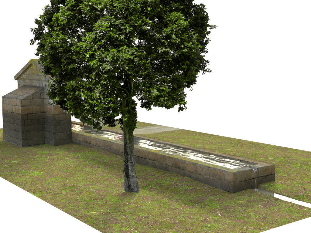 Fountain 3D model_6