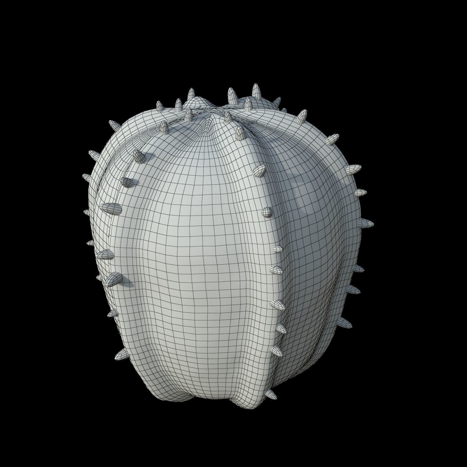 Cartoon cactuses asset 3D model_10