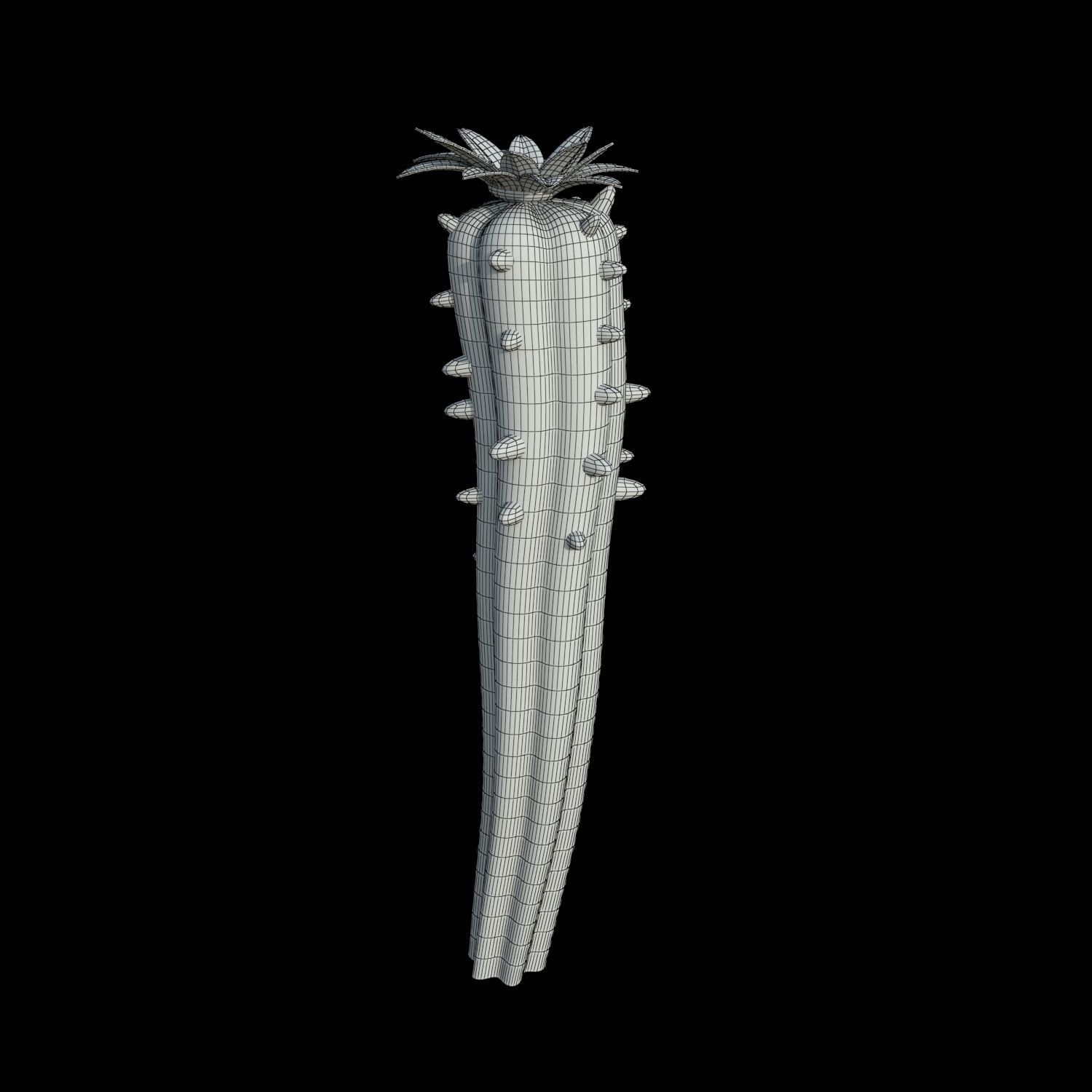 Cartoon cactuses asset 3D model_15