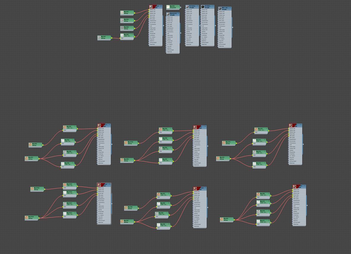 wooden dish set  3D model_17