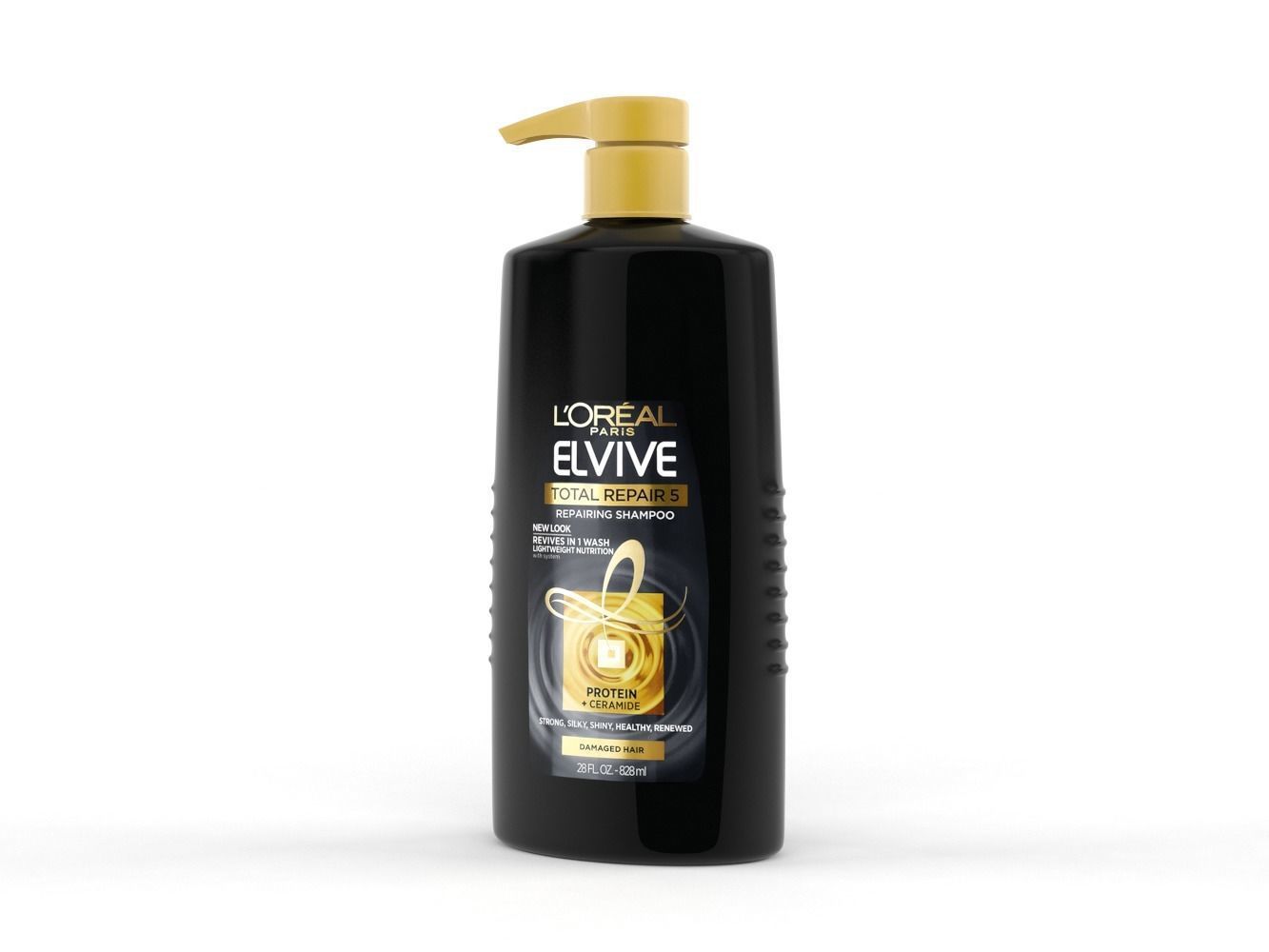 LOREAL Paris Elvive Shampoo and Conditioner 3D model_6