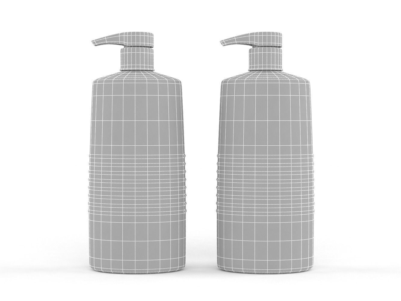 LOREAL Paris Elvive Shampoo and Conditioner 3D model_7