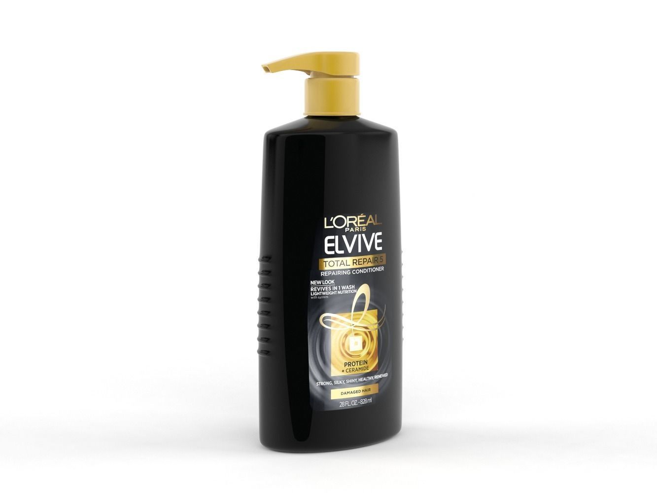 LOREAL Paris Elvive Shampoo and Conditioner 3D model_3