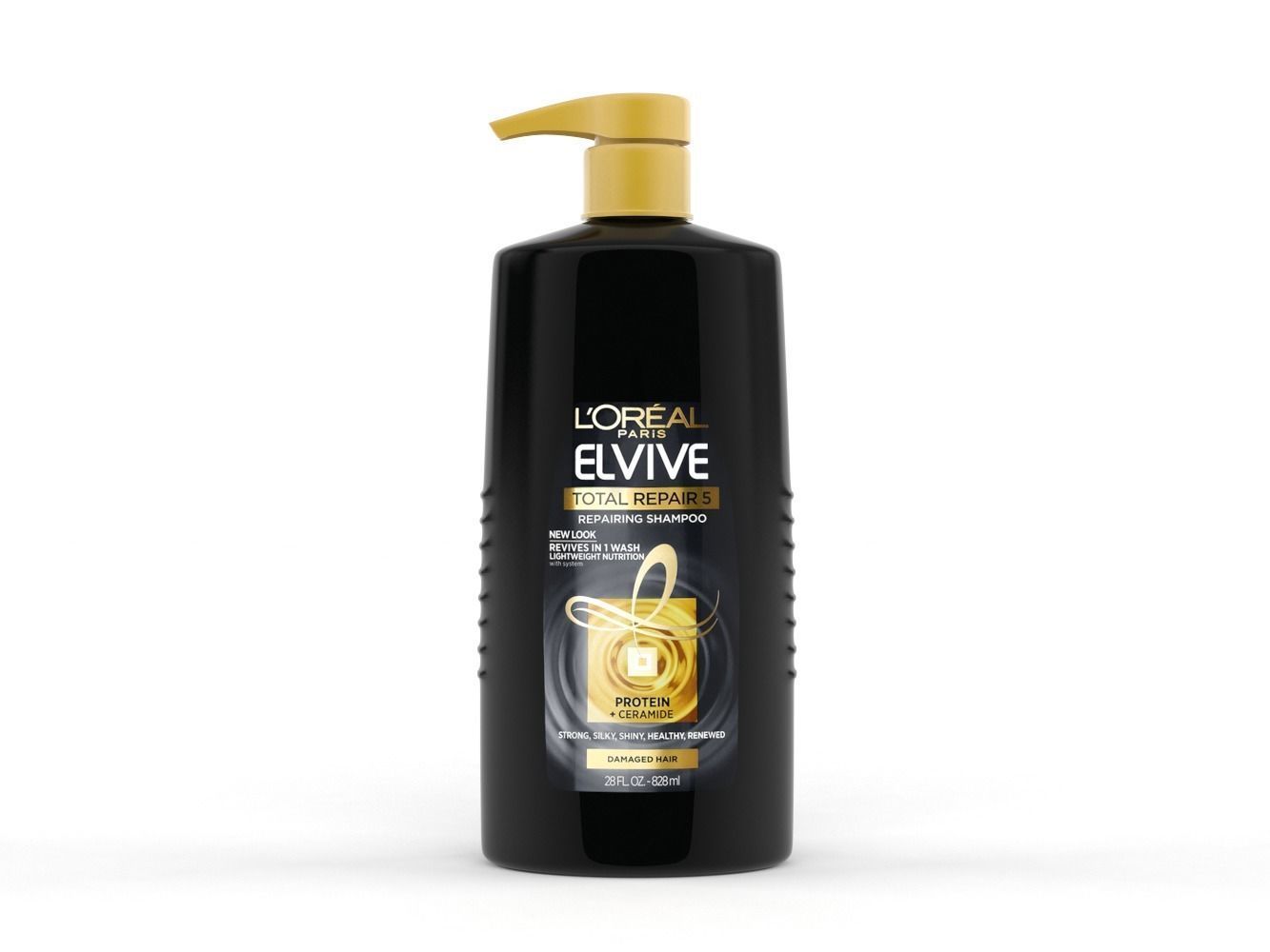 LOREAL Paris Elvive Shampoo and Conditioner 3D model_4