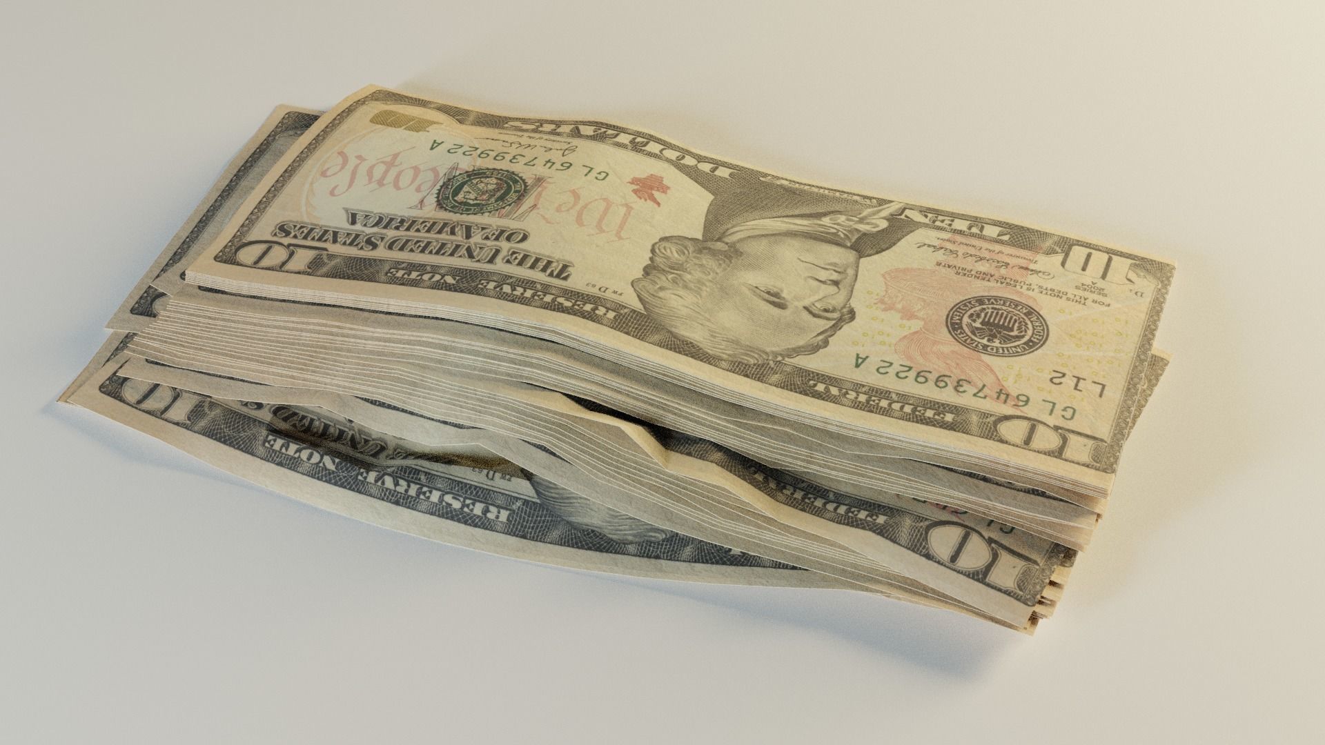 USD Money Piles Stacks and Explosions Pack 3D model_11