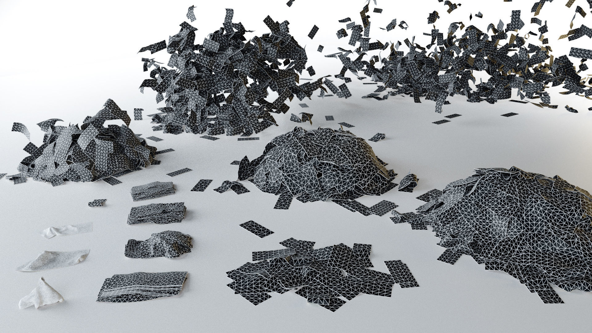 USD Money Piles Stacks and Explosions Pack 3D model_18