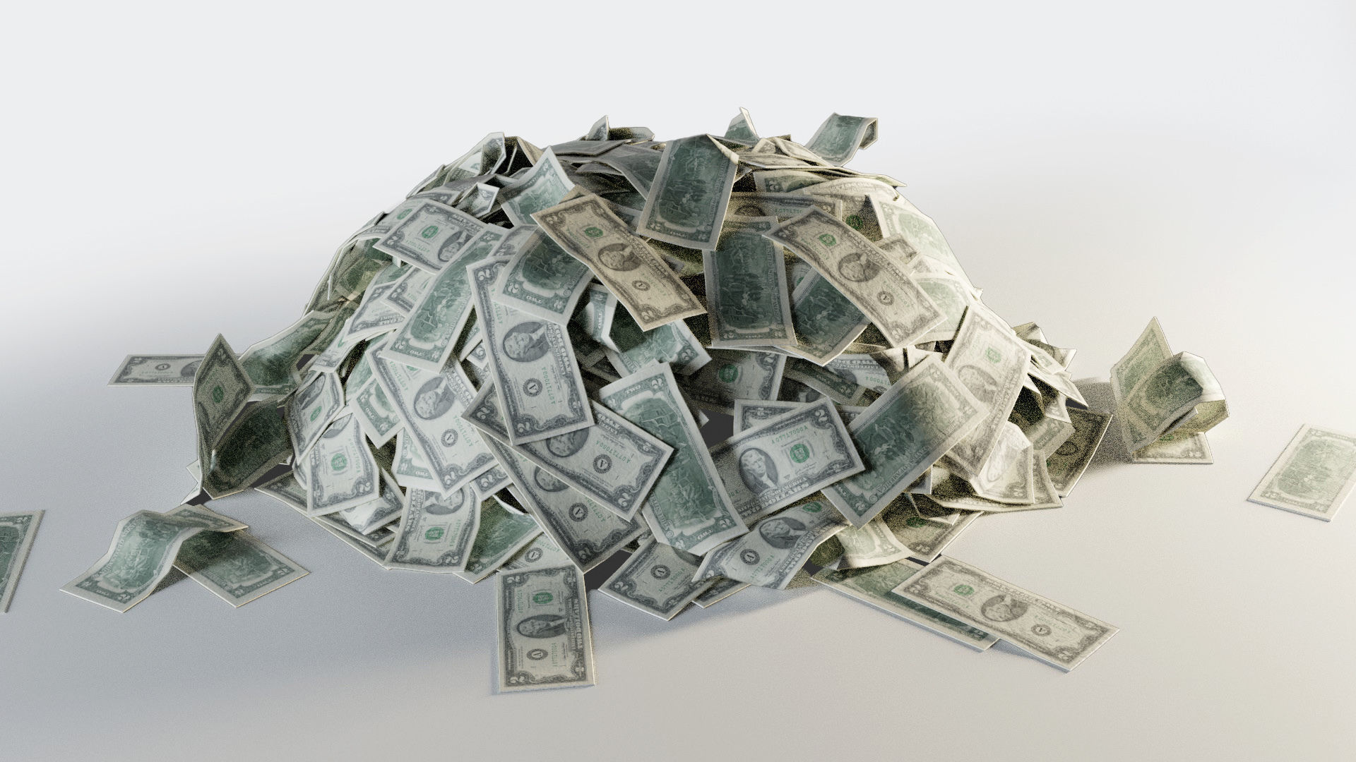 USD Money Piles Stacks and Explosions Pack 3D model_8
