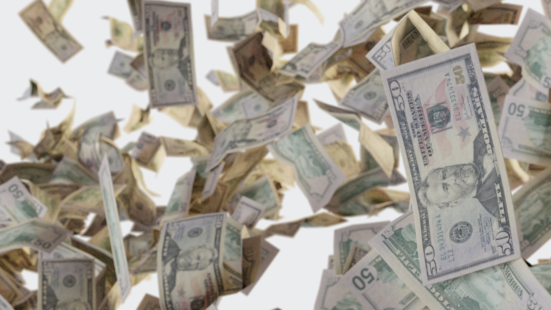 USD Money Piles Stacks and Explosions Pack 3D model_1