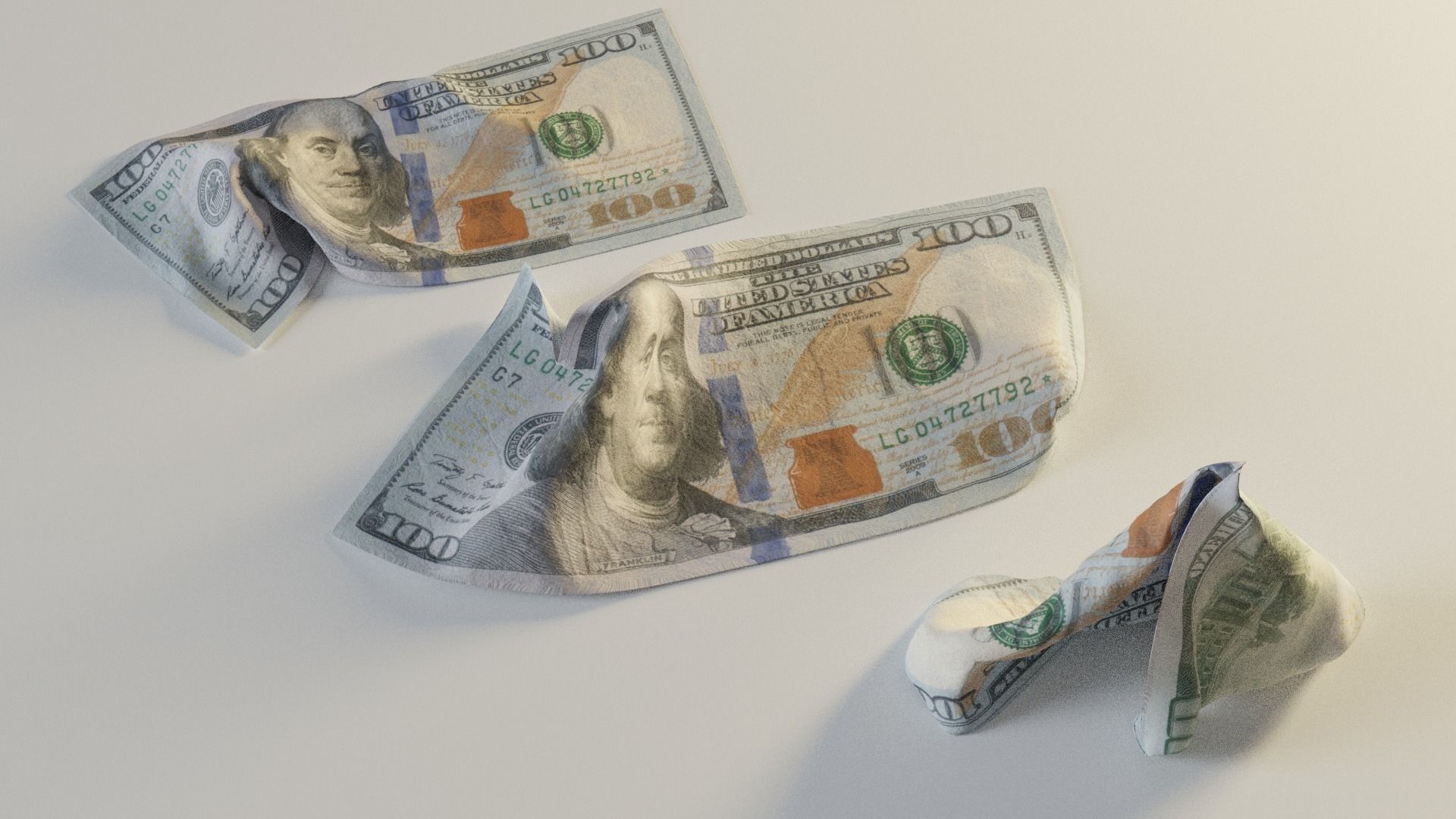 USD Money Piles Stacks and Explosions Pack 3D model_6