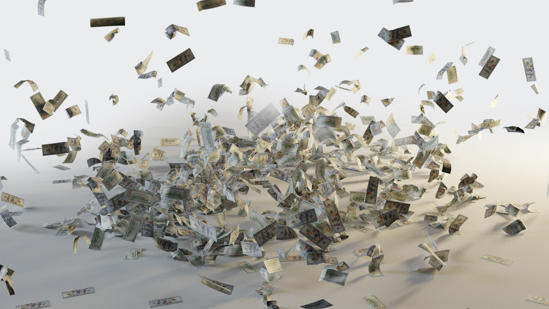 USD Money Piles Stacks and Explosions Pack 3D model_17
