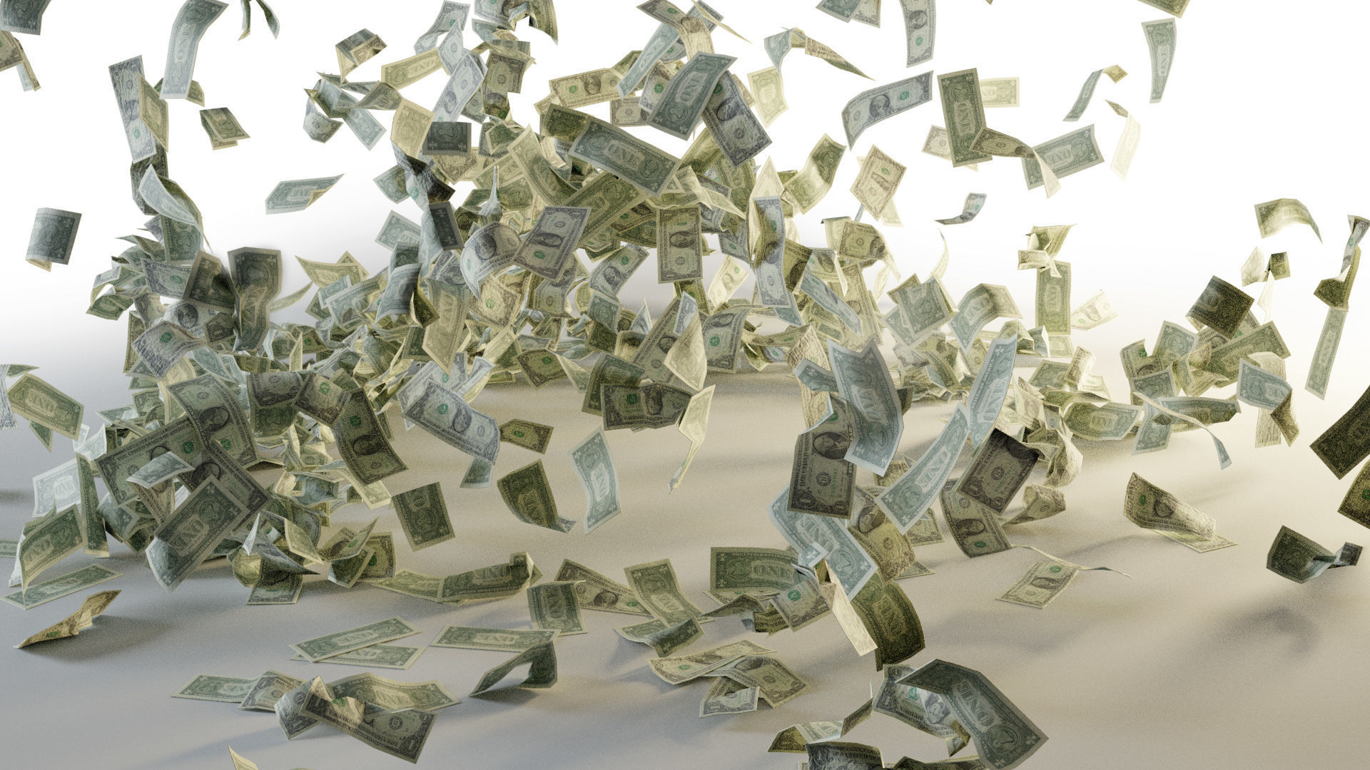 USD Money Piles Stacks and Explosions Pack 3D model_16