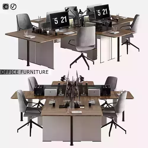 office furniture 07 3D model