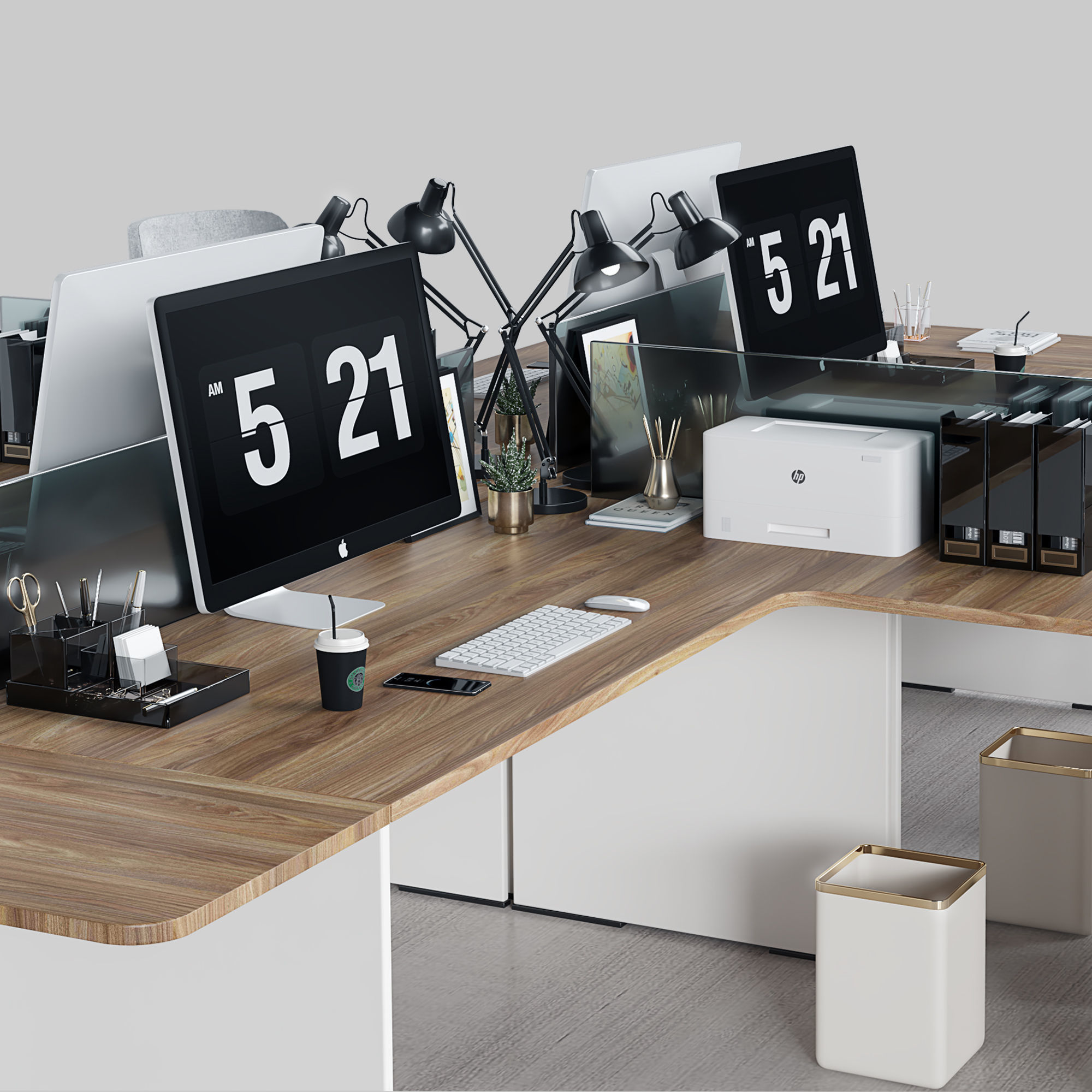 office furniture 07 3D model_1