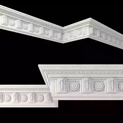 Decor molding 5 Low-poly 3D model